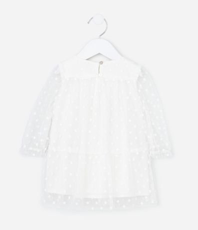 Vestido Infantil Tule Floral con Lazos y Bombacha – Talle RN a 18 Meses 4