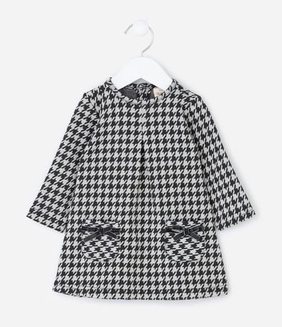 Vestido Infantil de Cuadros con Media Can Can – Talle 0 a 18 Meses 3