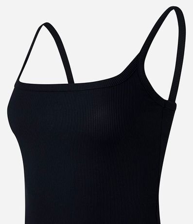 Vestido Evasê en Rib con Breteles 7