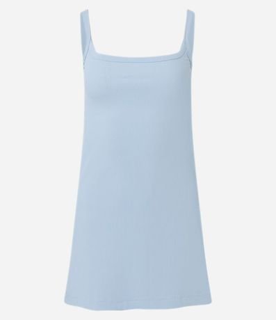 Vestido Evasê en Rib con Breteles 4