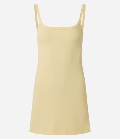 Vestido Evasê en Rib con Breteles 5