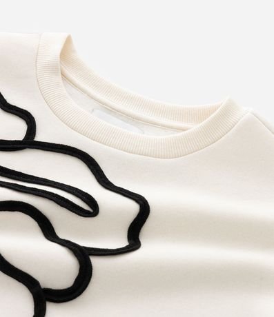 Sueter  Infantil con Flor Bordada en Cuerda – Talle 5 a 14 años 6