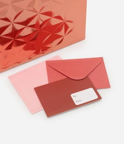 Bolsa de Regalo Pequeña Texturizado en Embossed Cuadriculado 4