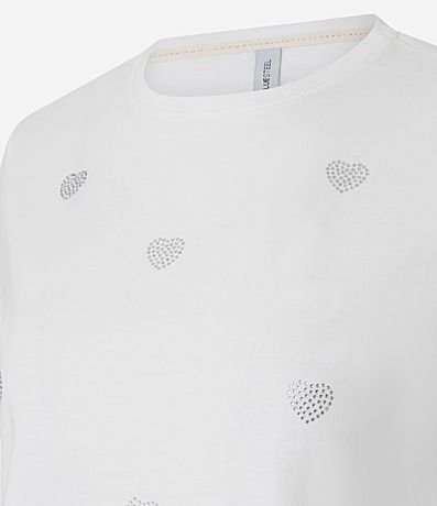 Remera New T-Shirt en Algodón con Corazones 5