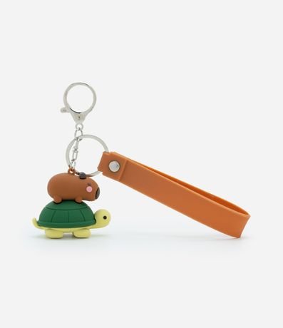 Llavero Infantil de Plástico con Carpincho y Tortuga - Talle Único 2