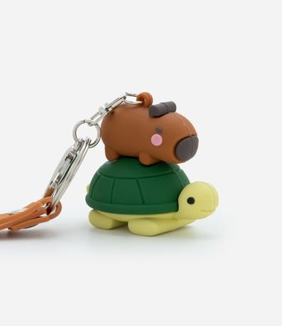 Llavero Infantil de Plástico con Carpincho y Tortuga - Talle Único 3
