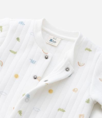 Mono Infantil en Capitoneada con Estampado Mini Icons – Talle RN a 18 Meses 5