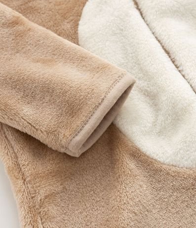 Enterito Infantil en Plush con Capucha de Oso – Talle 0 a 18 Meses 10