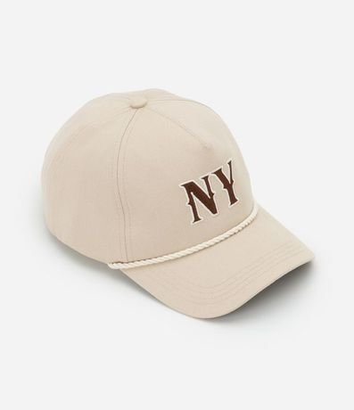 Gorra con Aba Curva y Bordado NY 2