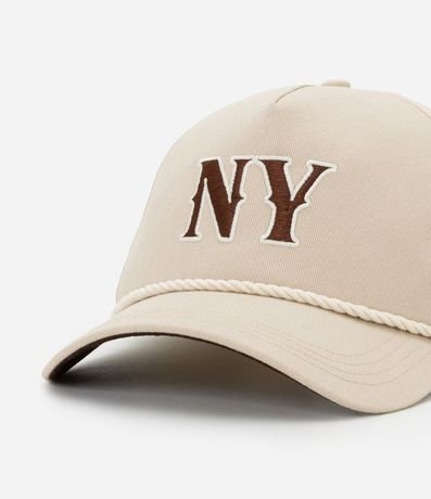 Gorra con Aba Curva y Bordado NY 5