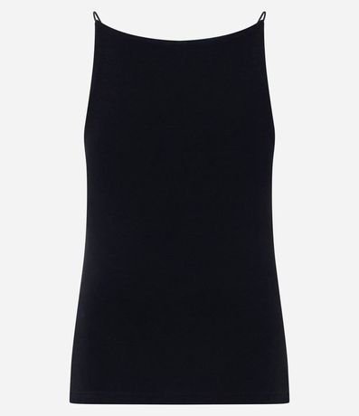 Blusa sin Manga con Escote Halter y Alça Elástico 5