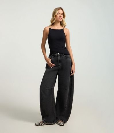 Blusa sin Manga con Escote Halter y Alça Elástico 2