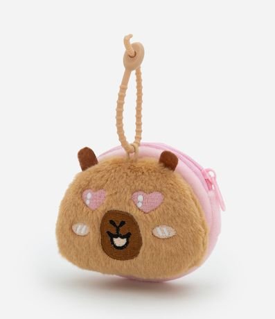 Neceser Porta Monedas con Forma de Carpincho Peludo - Talle U