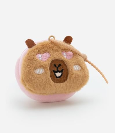 Neceser Porta Monedas con Forma de Carpincho Peludo - Talle U 4