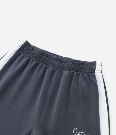 Pantalón Infantil Wide con Stitch y Abertura Lateral – Talle 5 a 14 años 5