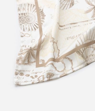 Pañuelo en Satén con Estampa Playera 3