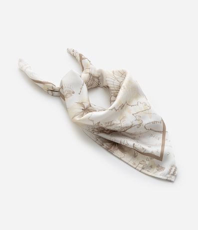 Pañuelo en Satén con Estampa Playera 4