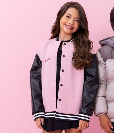 Campera Infantil Bomber Varsity Kuromi – Talle 5 a 14 años 1