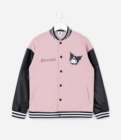 Campera Infantil Bomber Varsity Kuromi – Talle 5 a 14 años 2
