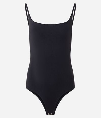 Body de Bretel en Microfibra con Escote U 5