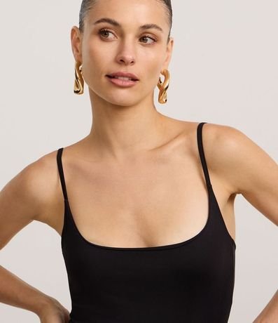 Body de Bretel en Microfibra con Escote U 3