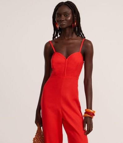 Mono de Breteles en Viscolino con Escote Corazón 2