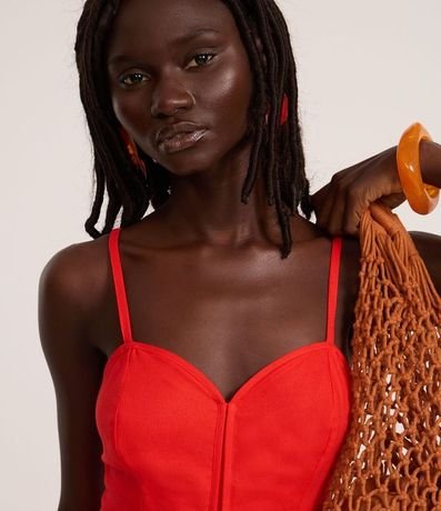 Mono de Breteles en Viscolino con Escote Corazón 3