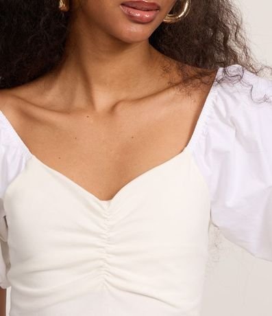 Blusa en Tricolina con Fruncido en el Busto 3