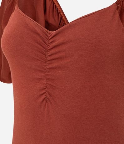 Blusa en Tricolina con Fruncido en el Busto 5