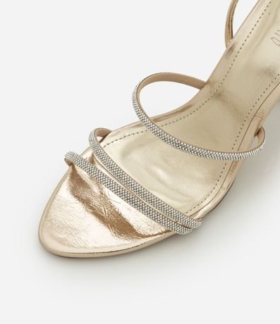 Sandalia con Tiras Finas de Strass y Puntera fina 3