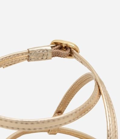 Sandalia Plana Sport Sandal con Tiras de Brillo 3