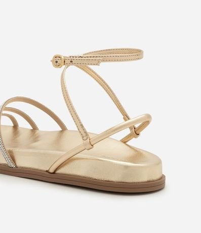 Sandalia Plana Sport Sandal con Tiras de Brillo 4