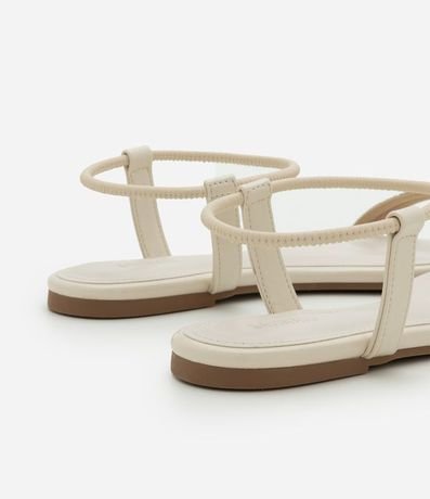 Sandalia Plana con Punta de Hoja y Tiras de Strass 4