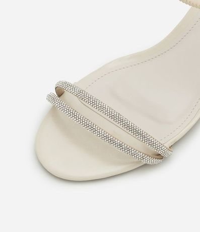 Sandalia con Salto Bloco y Tiras de Strass 3
