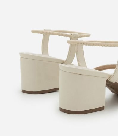 Sandalia con Salto Bloco y Tiras de Strass 4