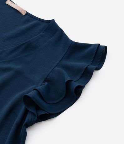 Blusa en Crepé con Volado en el Hombro Curve & Plus Size 7