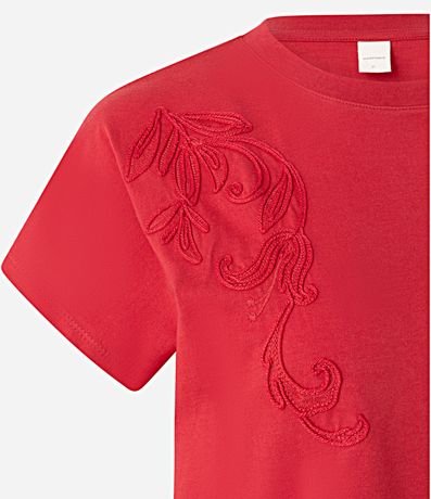 Blusa Slim en Viscosa con Bordado Follaje 5