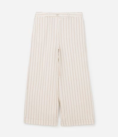 Pantalón Pantalona en Viscolino Listrado Curve & Plus Size 5