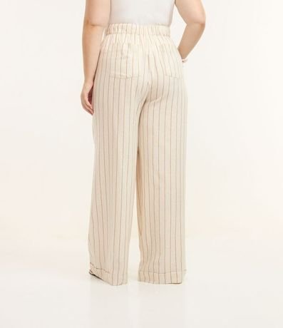 Pantalón Pantalona en Viscolino Listrado Curve & Plus Size 4