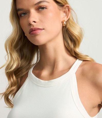 Blusa en Rib con Cuello Halter 3