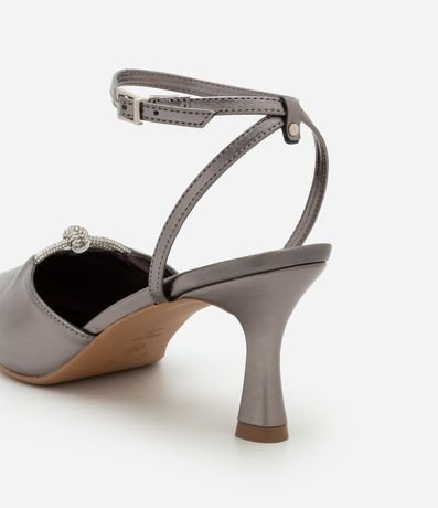 Zapato Tacones con Detalle de Nudo en Strass 4