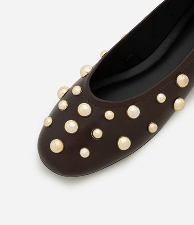 Zapatilla en PU Punta Redonda con Big Esferas de Metal 3