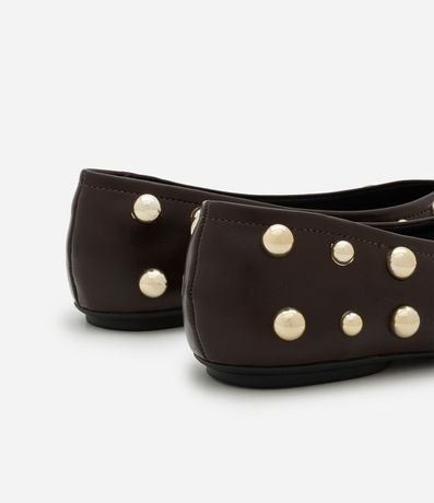 Zapatilla en PU Punta Redonda con Big Esferas de Metal 4