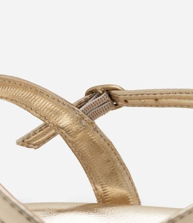 Sandalia Plana con Tiras Finas con Lacitos Aplicados 6