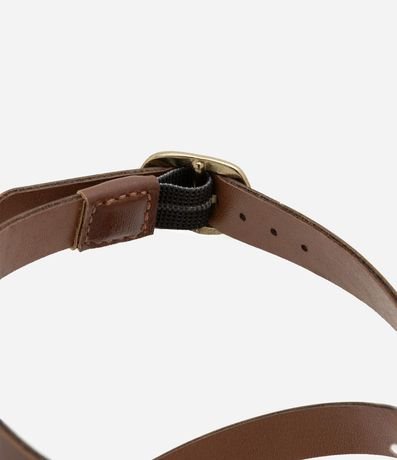 Sandalia Plana de Tiras en PU con Múltiples Hebillas 5