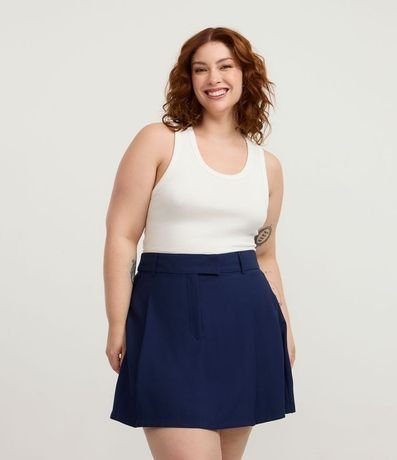Short Pollera Alfaiatado Curve & Plus Size