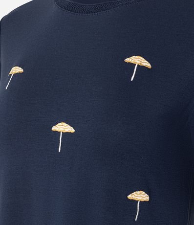 Blusa Slim en Viscolycra con Bordado de Paraguas 6