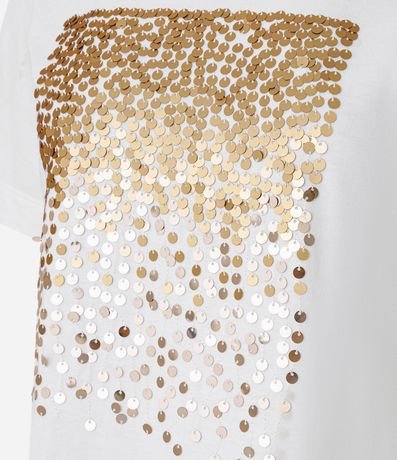 Blusa en Algodón con Bloque de Lentejuelas 6