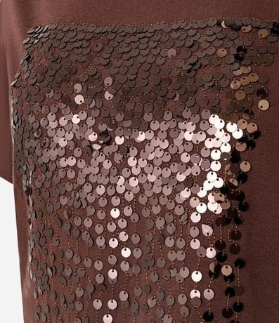 Blusa en Algodón con Bloque de Lentejuelas 6