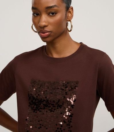 Blusa en Algodón con Bloque de Lentejuelas 3